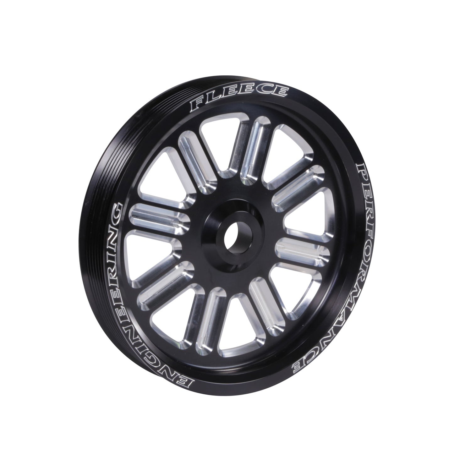 Cummins Dual Pump Spoke Pulley (for use with FPE dual pump bracket) Black