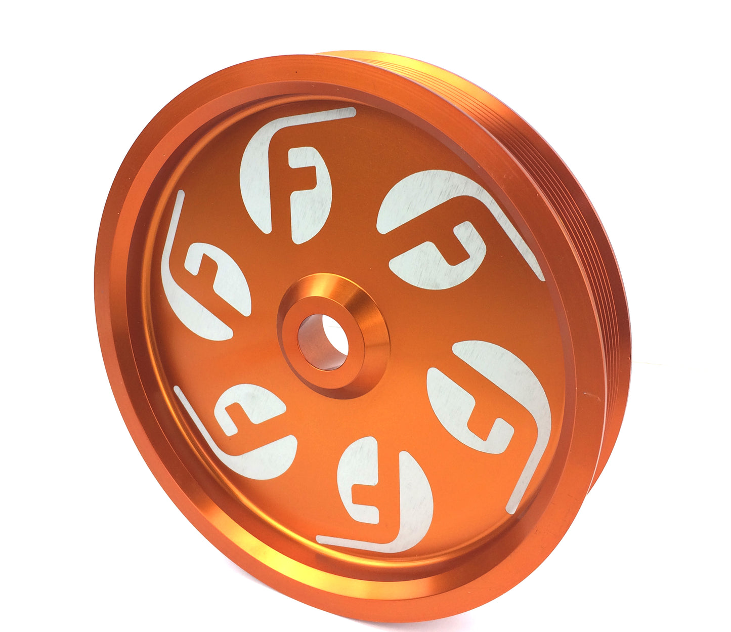 Cummins Dual Pump Pulley (for use with FPE dual pump bracket) Orange