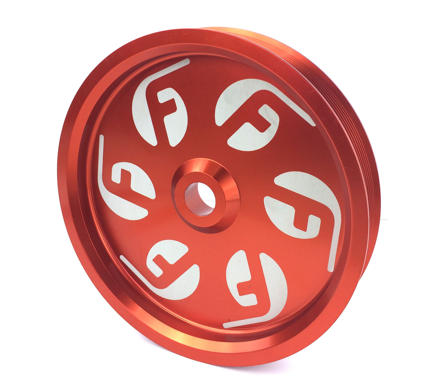 Cummins Dual Pump Pulley (for use with FPE dual pump bracket) Red