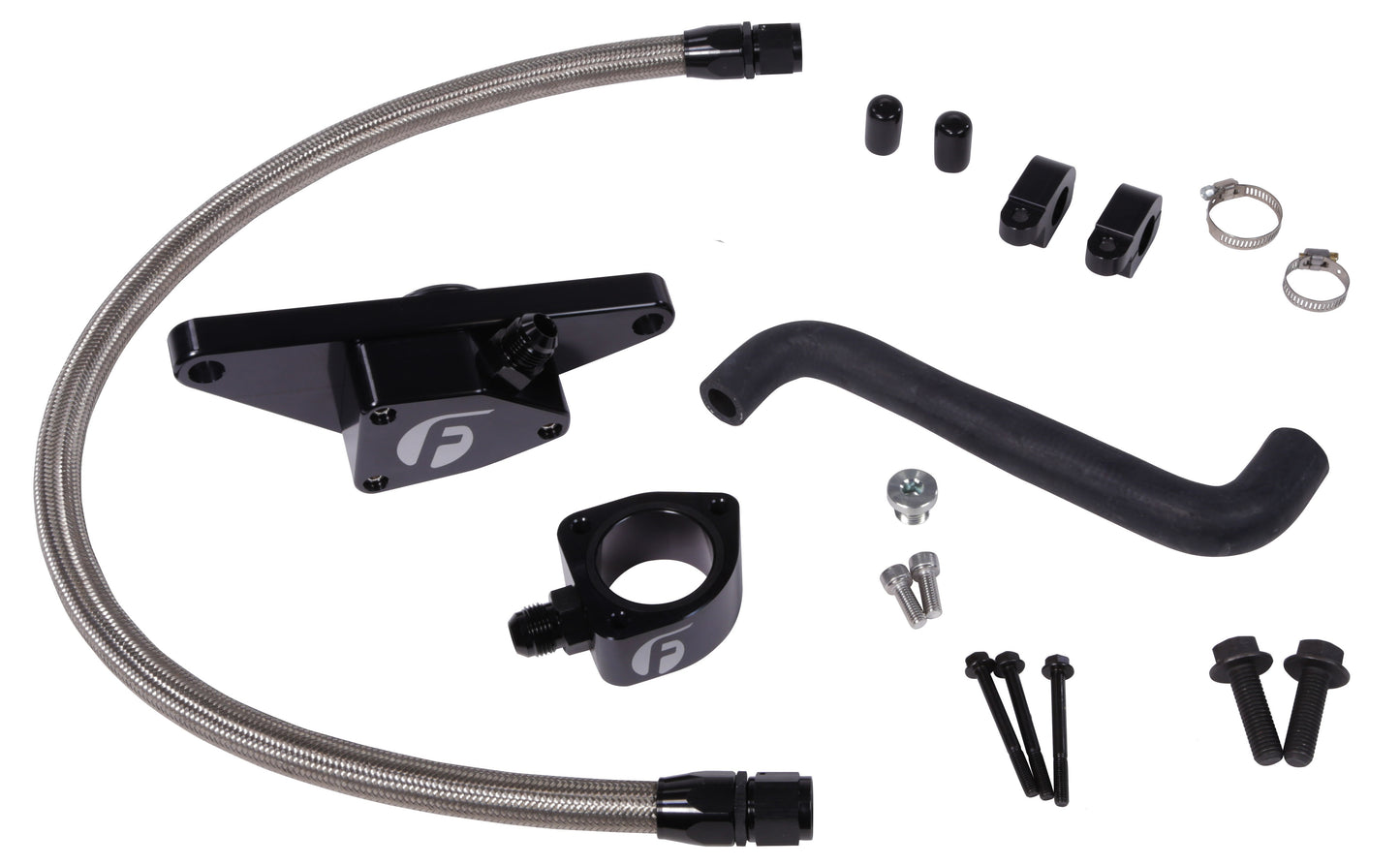 Cummins Coolant Bypass Kit (2006-2007 Auto Trans) w/ Stainless Steel Braided Line