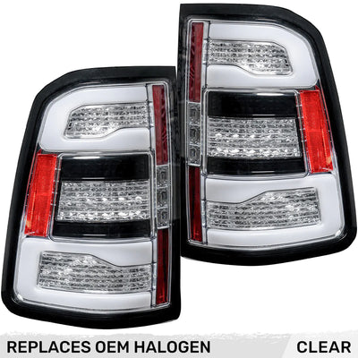 RECON Ultra Bright OLED Tail Lights w/ Scanning Amber Turn Signals 19-25 CUMMINS