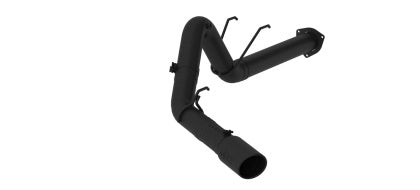 MBRP 4in Filter Back Single Tip Black Coated Exhaust 17-18 Powerstroke