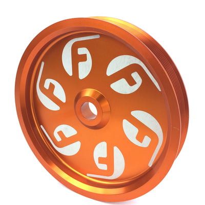 Cummins Dual Pump Pulley (for use with FPE dual pump bracket) Orange