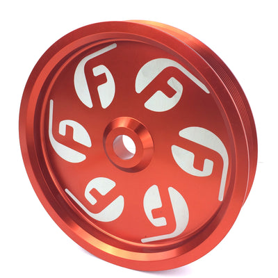 Cummins Dual Pump Pulley (for use with FPE dual pump bracket) Red