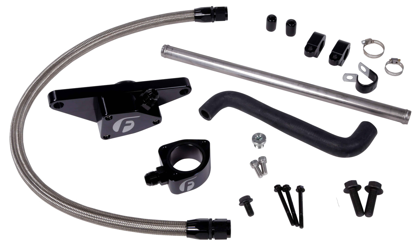 Cummins Coolant Bypass Kit (2003-2005 Auto Trans) w/ Stainless Steel Braided Line