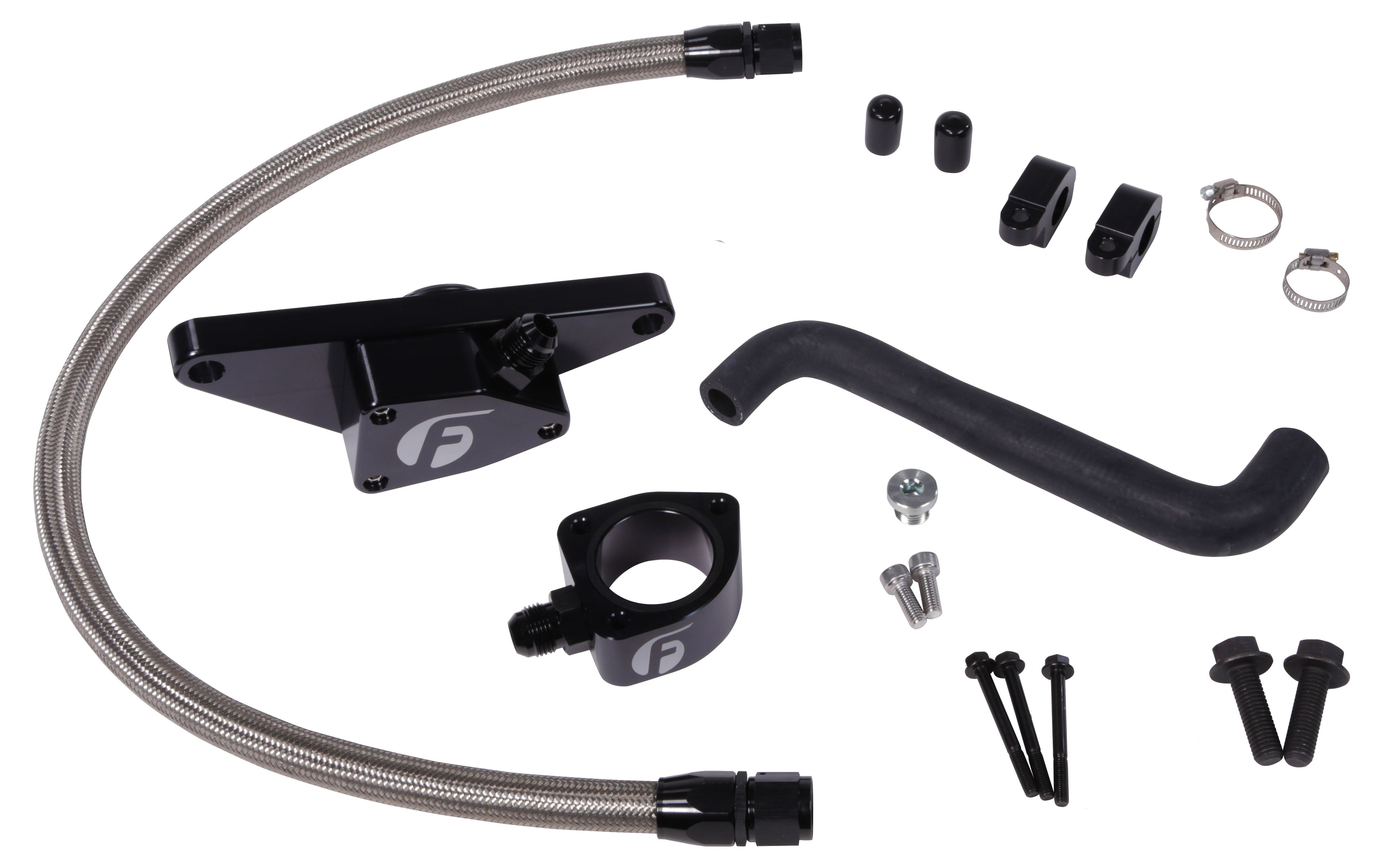 Cummins Coolant Bypass Kit (2006-2007 Auto Trans) w/ Stainless Steel Braided Line