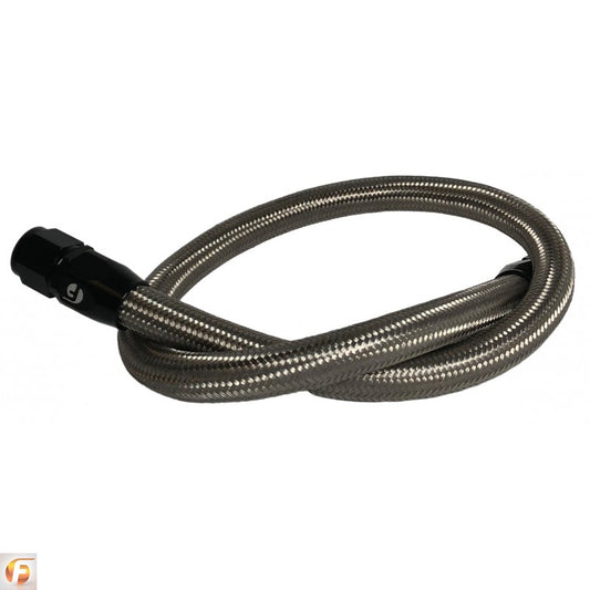 39.50 Inch 12 Valve Cummins Coolant Bypass Hose Stainless Steel Braided Fleece Performance