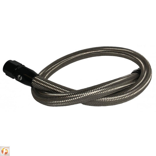 34.5 Inch Common Rail/VP44 Cummins Coolant Bypass Hose Stainless Steel Braided Fleece Performance