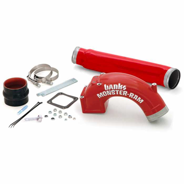 Banks Monster-Ram Intake System 3.5" (red) includes Boost Tube 98-02 cummins