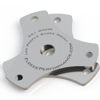 Fleece Low Profile Shock Mounts - 1994-2016 Dodge 2500 and 3500