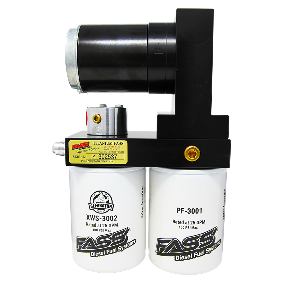FASS FUEL SYSTEMS TITANIUM SIGNATURE SERIES 100GPH Stock to Moderate HP (0-600 HP) Cummins 19-20 6.7L